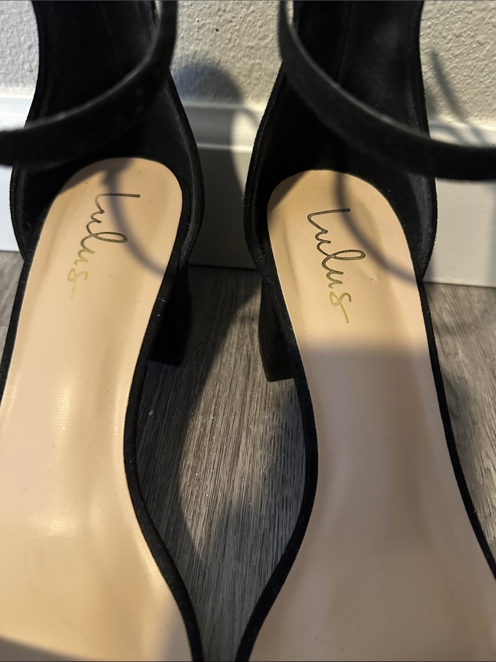 Lulus Black Suede Block Heel Ankle-Strap Sandals - Picture 2 of 4